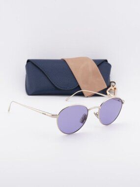 Loewe LW40152U 32Y Square Sunglasses – Gold\ Purple